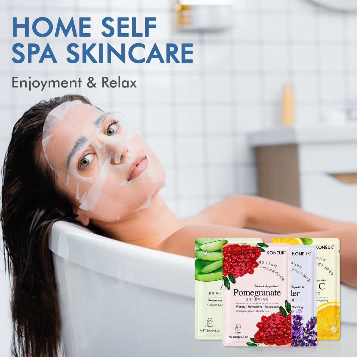 KONEUK face masks with instructions for use