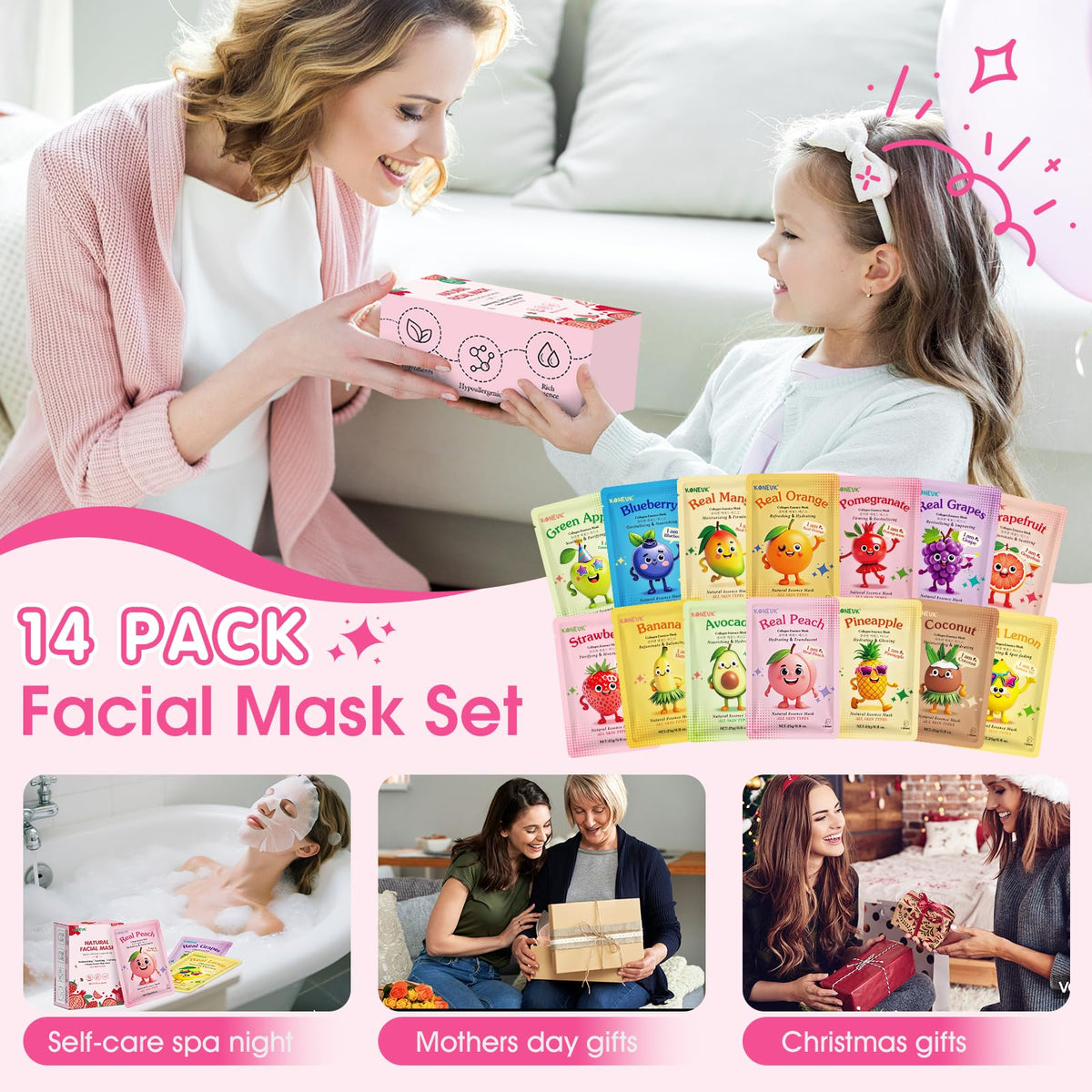KONEUK Fruit Face Mask featuring mango design