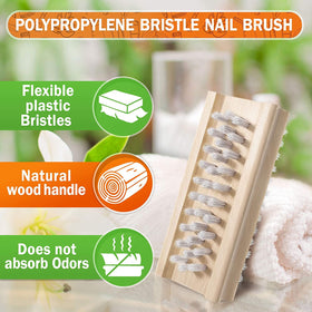 KONEX nail brush in use on fingernails