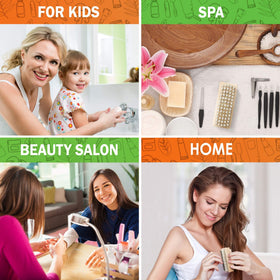 KONEX Non-Slip Wooden Nail Brush with packaging