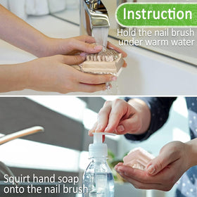 KONEX wooden nail brush set packaging
