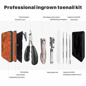 konovo 360° rotating nail clippers side view