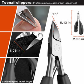 konovo nail clippers with catcher close-up