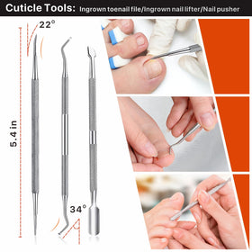 konovo nail cuticle pusher and storage bag