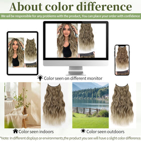KooKaStyle Blonde Shades Hair Extensions in packaging