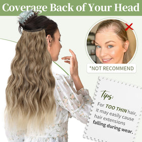 KooKaStyle Blonde Shades Hair Extensions on model