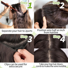 KooKaStyle hair extensions displayed on a flat surface
