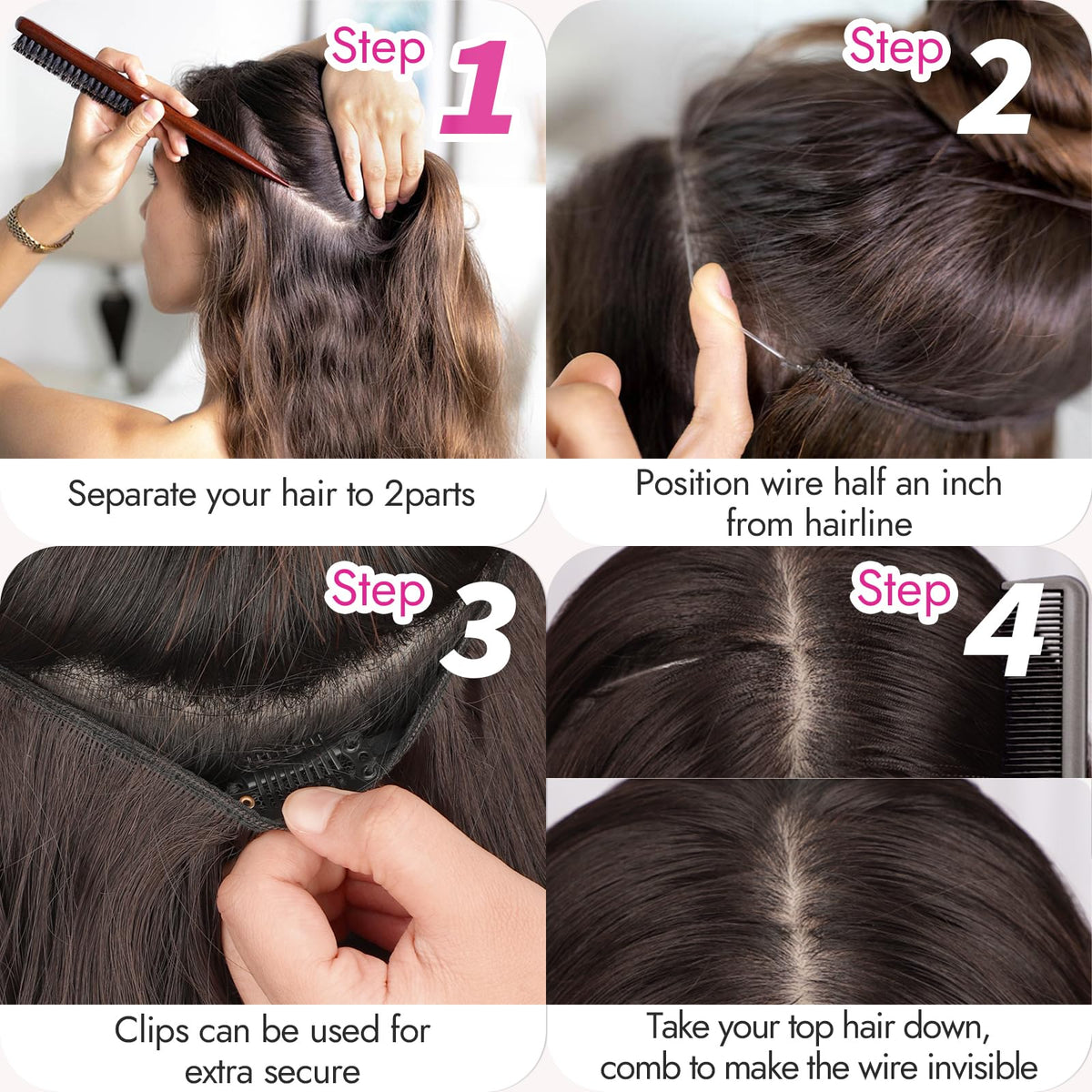KooKaStyle Hair Extensions in different lengths