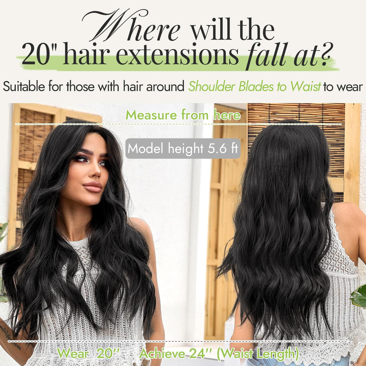 KooKaStyle hair extensions on a table with styling products