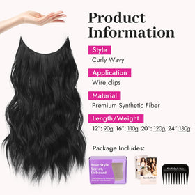 KooKaStyle hair extensions packaging with product details