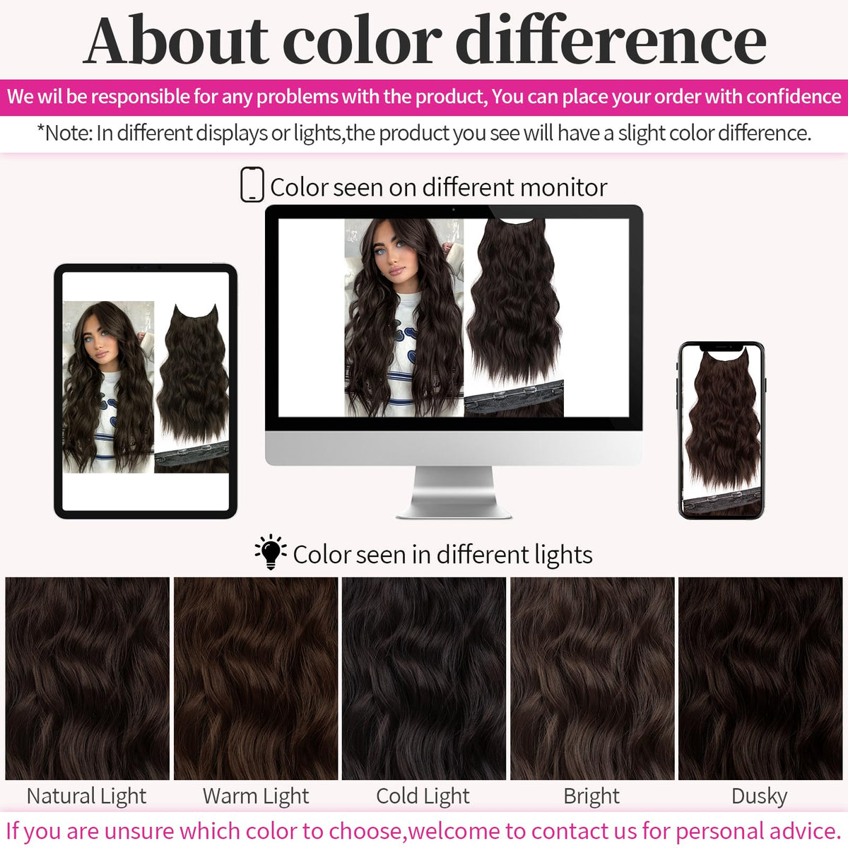 KooKaStyle hair extensions showing adjustable wire notches