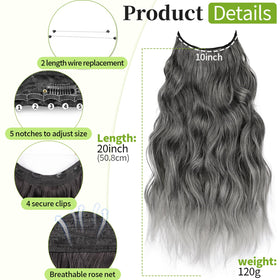 KooKaStyle hair extensions showing clips and wire details