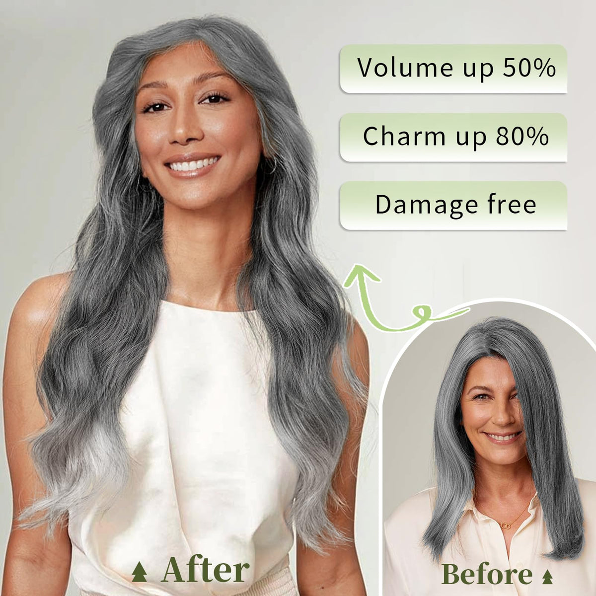 KooKaStyle Wavy Hair Extensions displayed with packaging