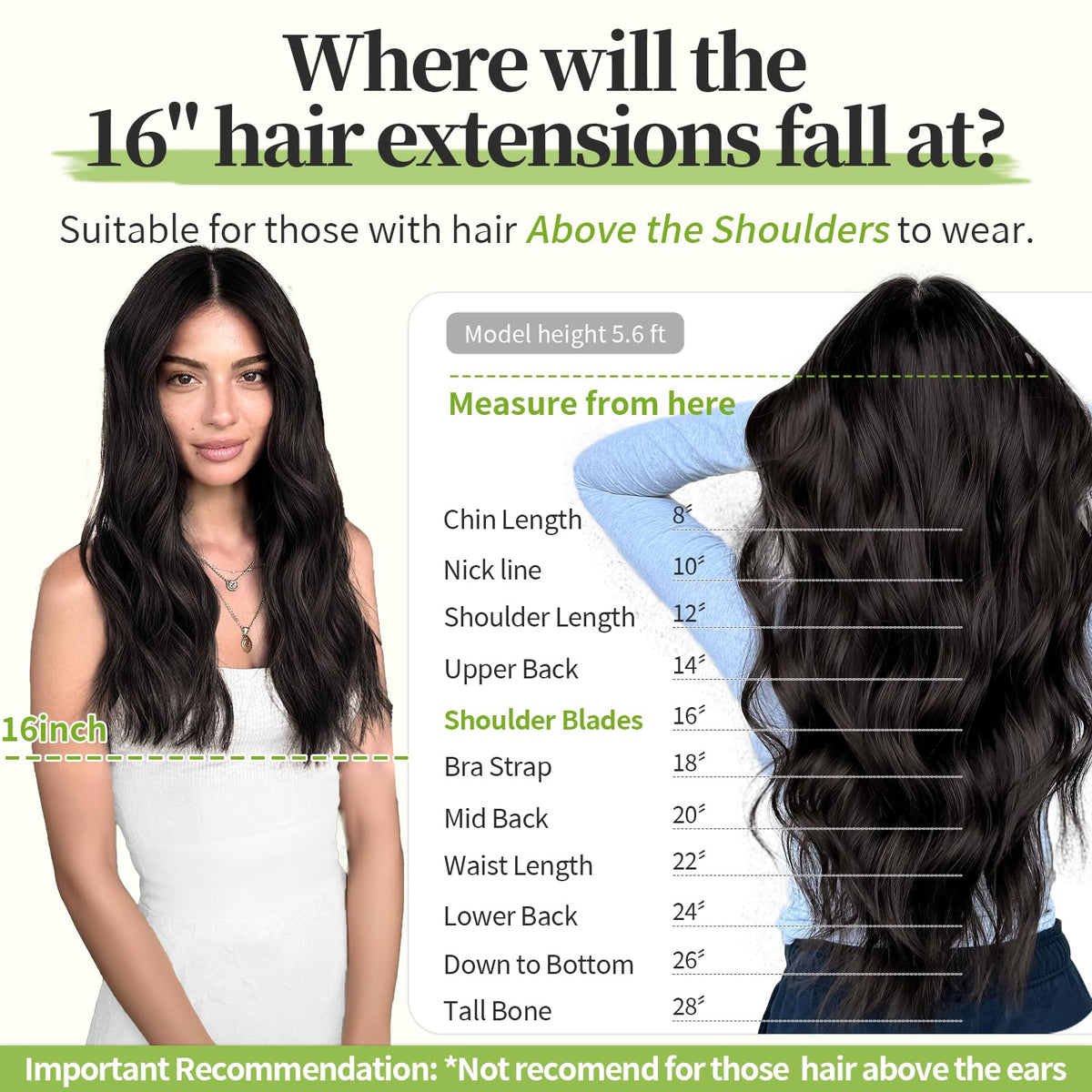 KooKaStyle Wavy Hair Extensions styled with clips