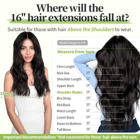 KooKaStyle Wavy Hair Extensions styled with clips