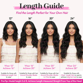 KooKaStyle Wavy Invisible Wire Hair Extensions in natural light