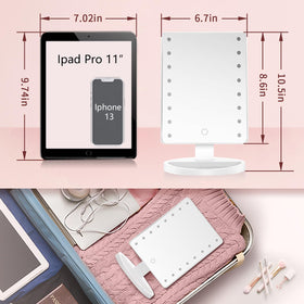 KOOKIN Lighted Makeup Mirror close-up of touch sensor