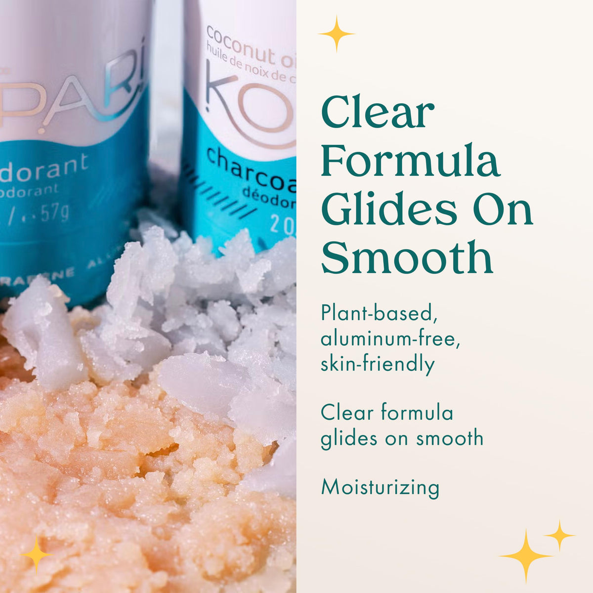 Kopari Coconut Deodorant application on skin