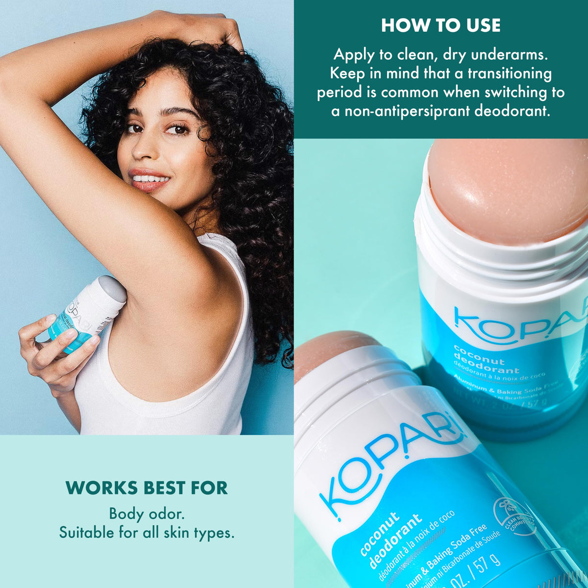 Kopari Coconut Deodorant in a lifestyle setting