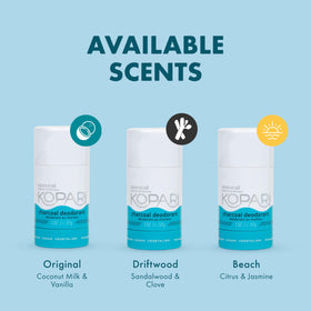 Kopari Coconut Deodorant ingredients list on packaging