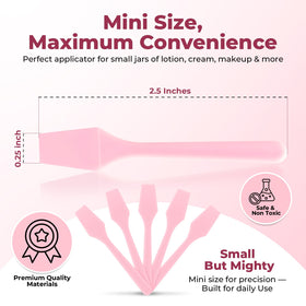 Kopperko Cosmetic Spatulas in a hand for size comparison