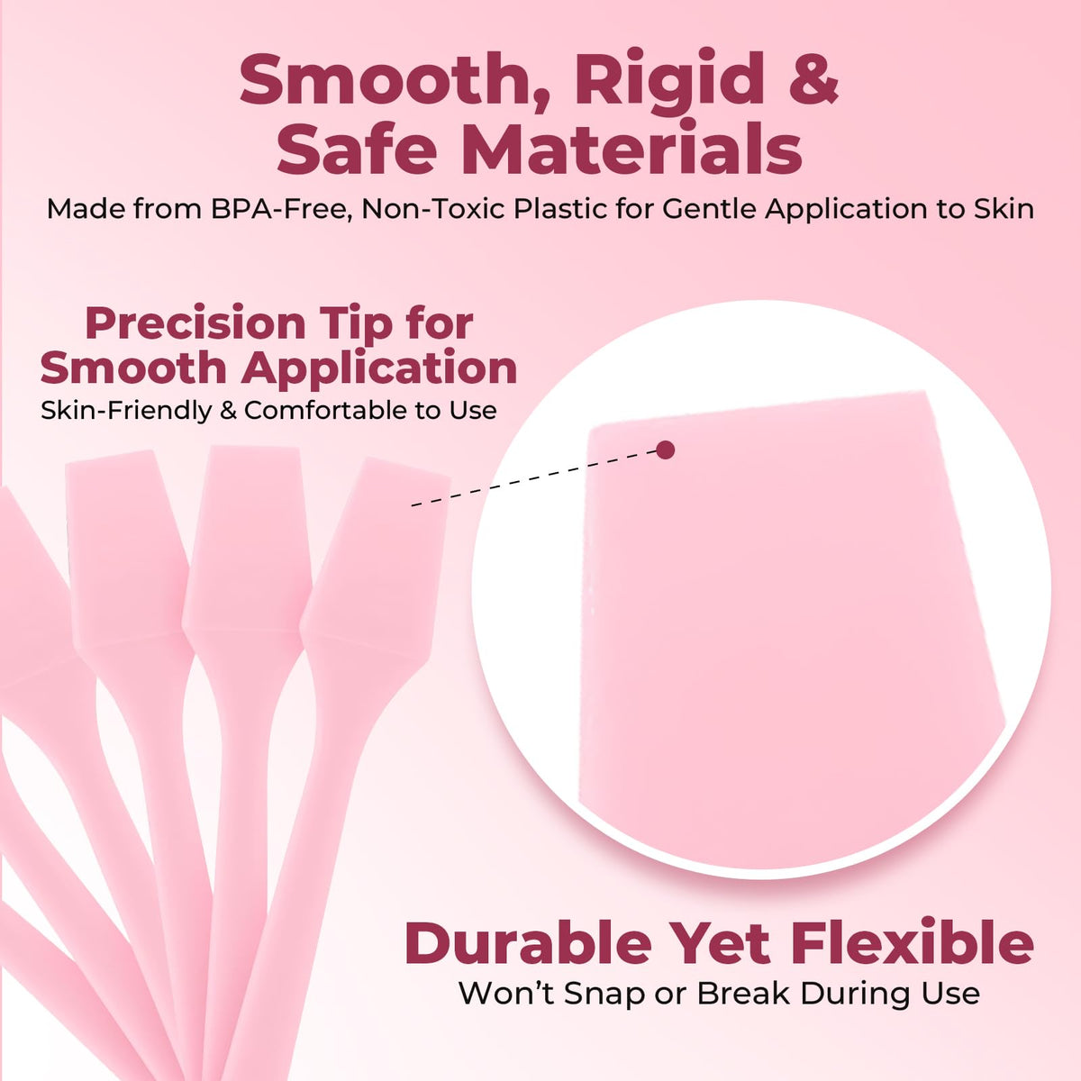 Kopperko Mini Face Cream Spatula in use with face mask