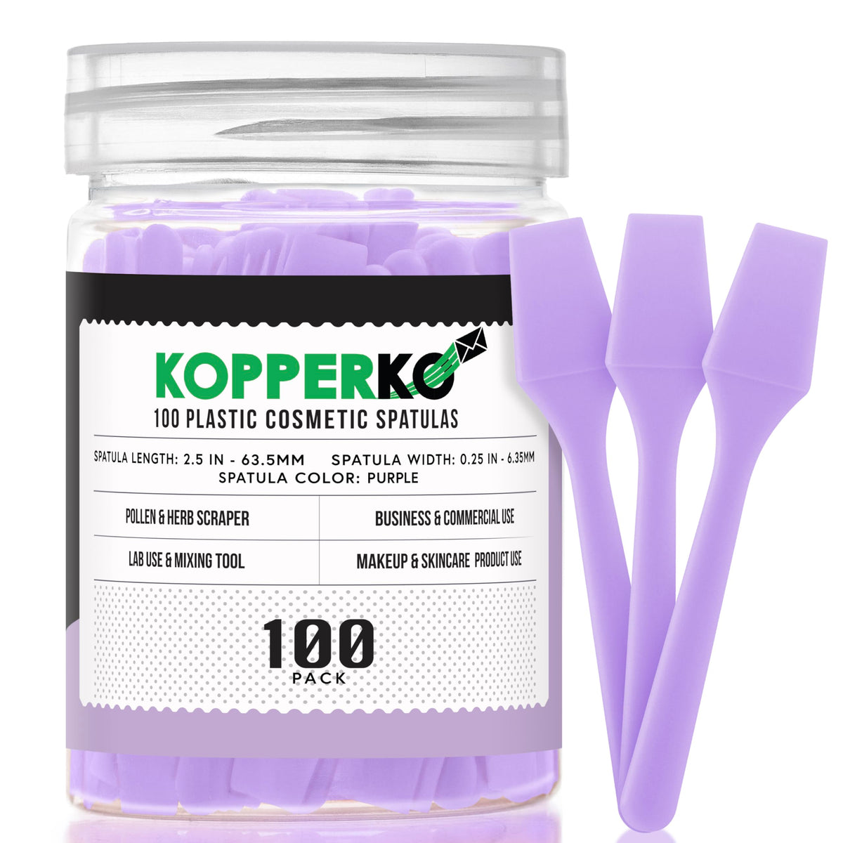 Kopperko Mini Face Spatula purple front view