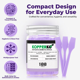 Kopperko Mini Face Spatula purple pack of 100
