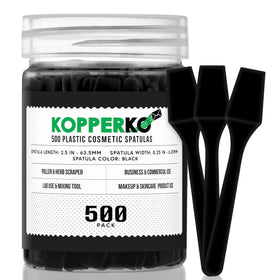 Kopperko Mini Makeup Spatula 2.5 inch black front view