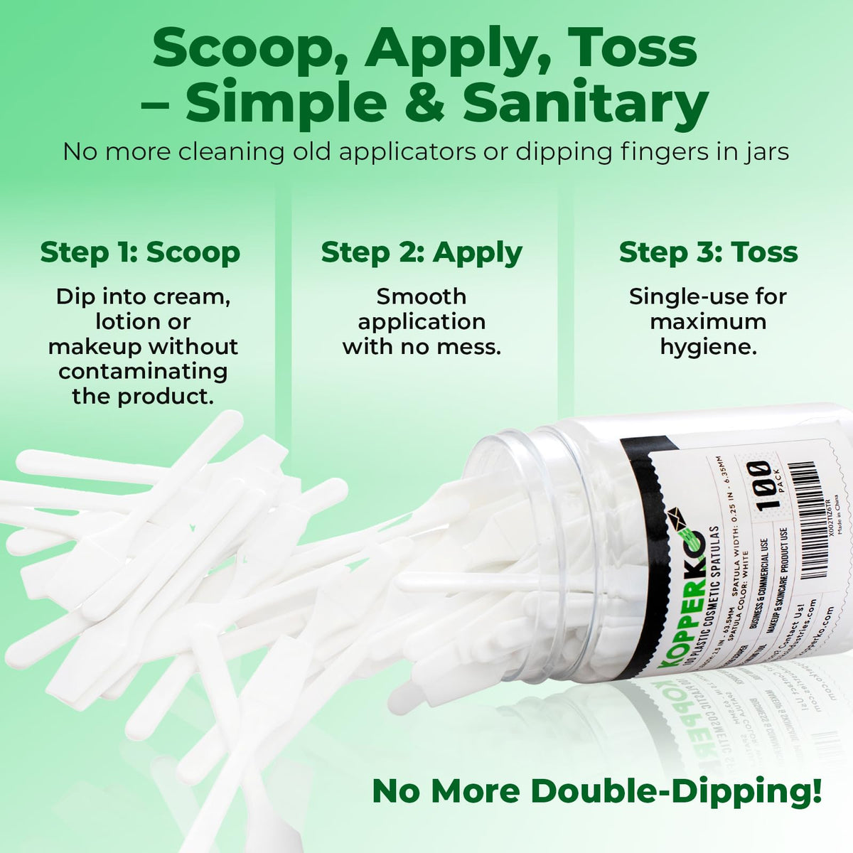 Kopperko Mini Skin Care Spatula for mixing skincare