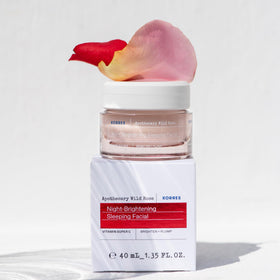 KORRES Wild Rose Night Cream lifestyle scene