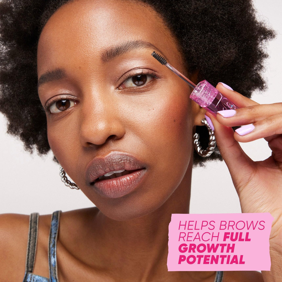 Kosas Air Brow Tinted Eyebrow Gel in use on brows