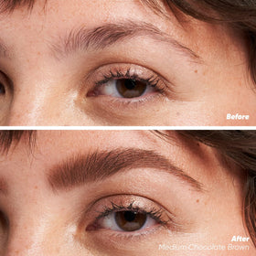 Kosas Air Brow Tinted Eyebrow Gel Medium Chocolate Brown packaging