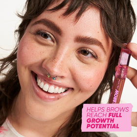 Kosas Air Brow Tinted Eyebrow Gel Medium Chocolate Brown texture