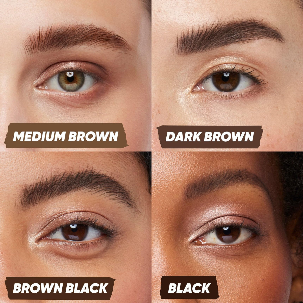 Kosas Air Brow Tinted Eyebrow Gel side view displaying packaging