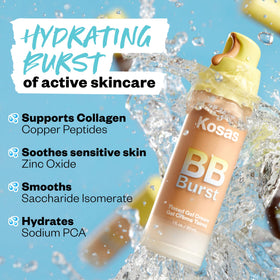 Kosas BB Burst Tinted Face Gel Cream with natural background