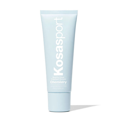 Kosas Chemistry AHA Serum Deodorant front view with roll-on applicator
