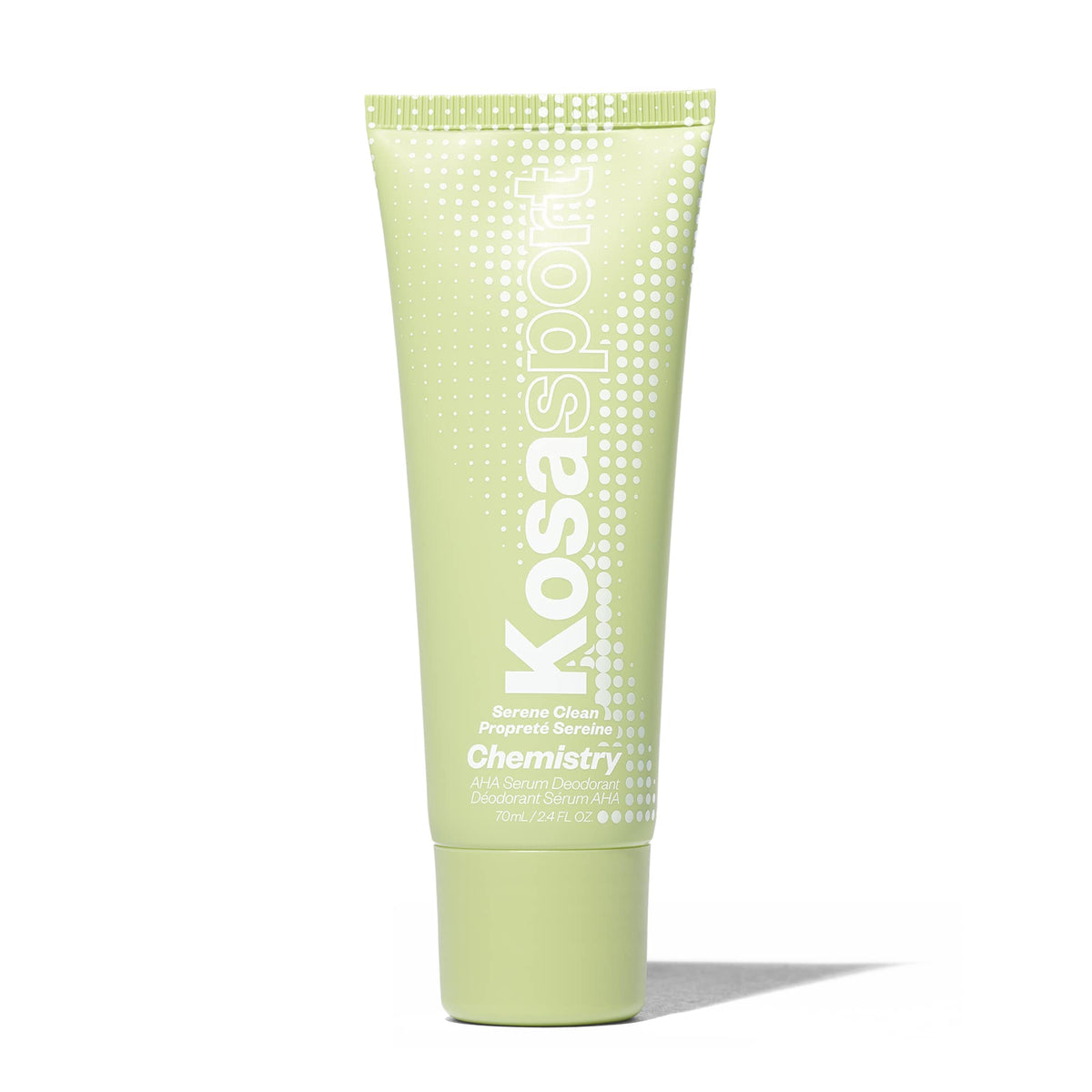 Kosas Chemistry AHA Serum Deodorant front view with roller ball
