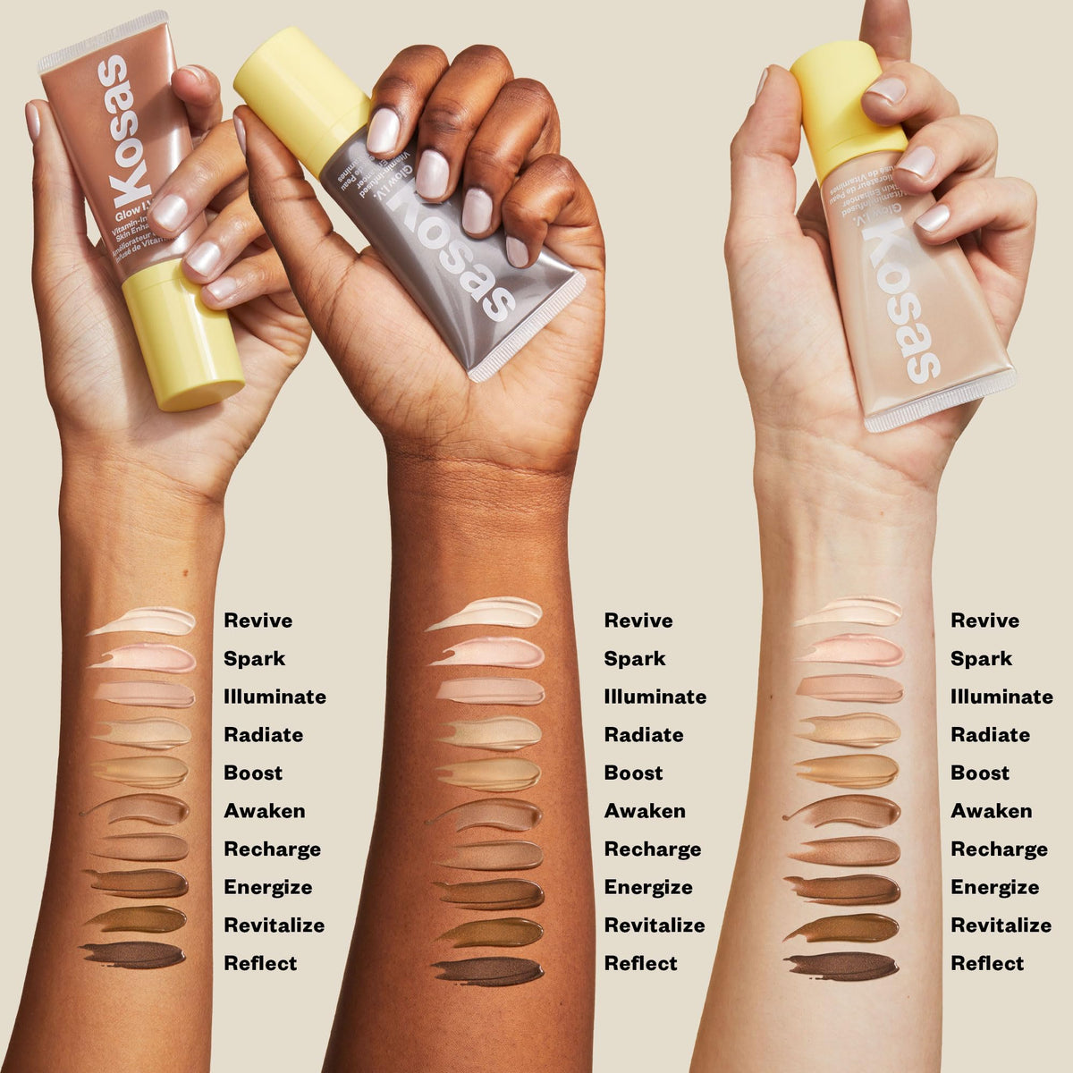 Kosas Glow I.V. Skin Illuminating support lifestyle scene