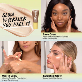 Kosas Glow I.V. Skin Illuminating support texture close-up