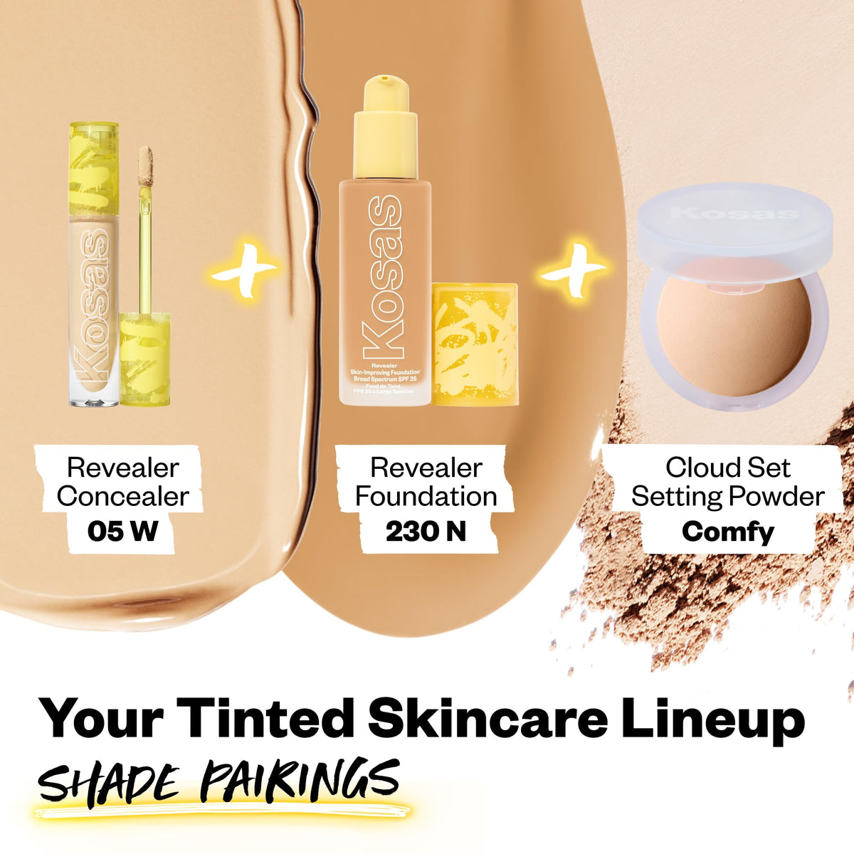 Kosas Revealer Concealer 41g displayed with other Kosas products