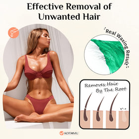 KOTAMU Aloe Vera Hard Waxing Beads packaging details
