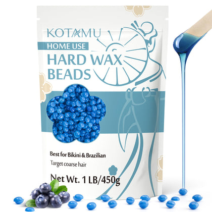 KOTAMU Blue Hard Wax Beads front view in packaging