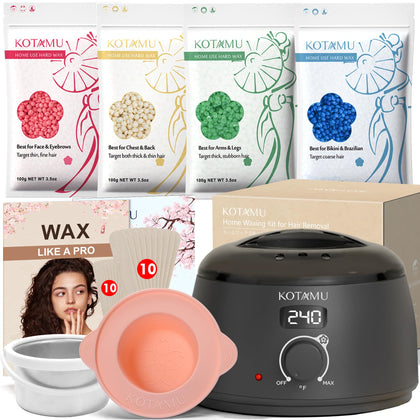 KOTAMU Waxing Kit digital wax pot warmer front view