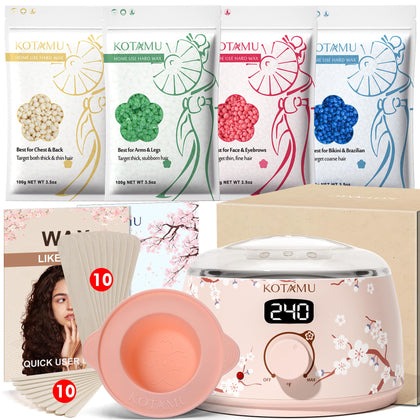 KOTAMU Waxing Kit digital wax warmer front view