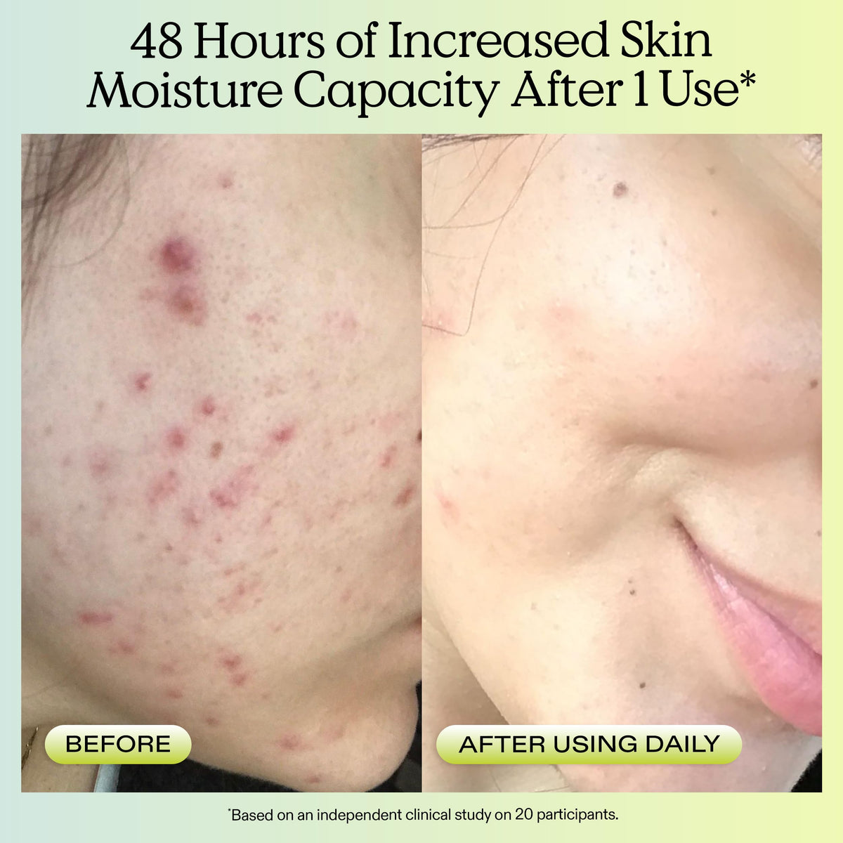 KraveBeauty Matcha Hemp Cleanser application on skin