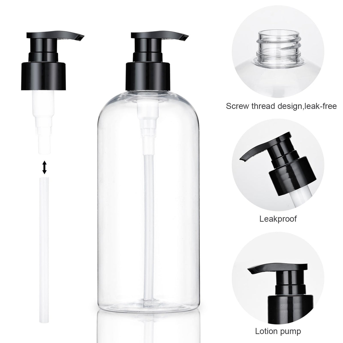 KREMORV 10oz pump bottle filled with shampoo