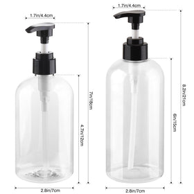 KREMORV 16oz plastic pump bottle side view