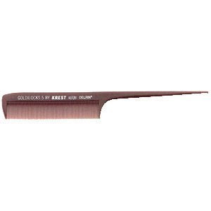 Krest Goldilocks G5 8-1/2 inch Rattail Comb in burgundy