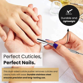 Krisp Beauty cuticle pusher tools set in protective pouch